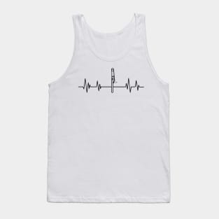 Trumpet heartbeat Trumpet and Clarinet lover trumpet beat Tank Top